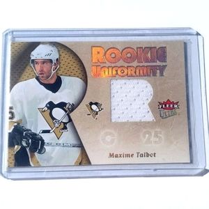 Maxime Talbot Fleer Ultra Uniformity Event-Used Hockey Card Pittsburgh Penguins
